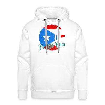 Puerto Rico Pearl Of The Caribbean - Men's Premium Hoodie - white - Front - Liam (192cm)
