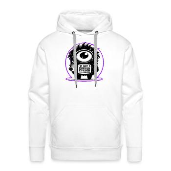 I'm Not A Morning Person, I'm A Monster - Men's Premium Hoodie - white - Front - Liam (192cm)