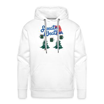 sweet winter season and tree - Men's Premium Hoodie - white - Front - Liam (192cm)