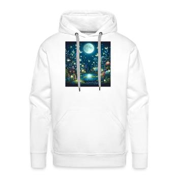 Moonlit Enchantment - Men's Premium Hoodie - white - Front - Liam (192cm)