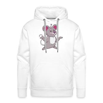 Not So Mouse - Men's Premium Hoodie - white - Front - Liam (192cm)