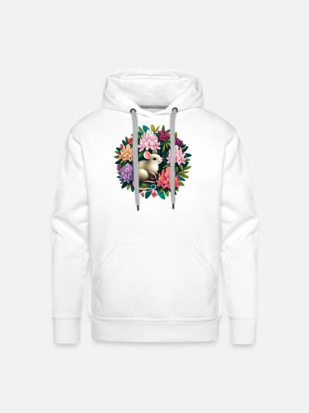 Mouse - Men's Premium Hoodie - white