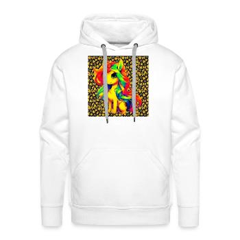MISS PRETTY - Men's Premium Hoodie - white - Front - Liam (192cm)