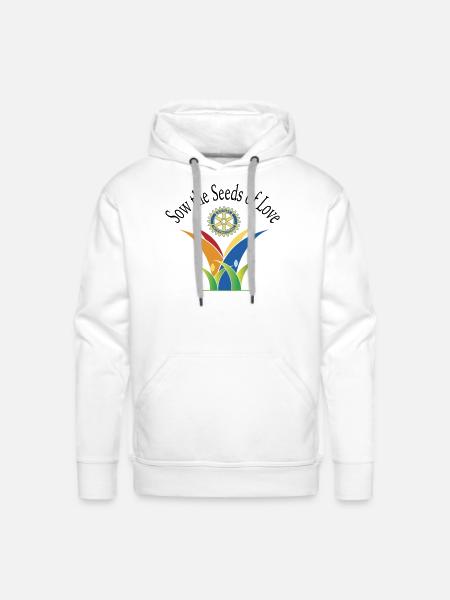 Sow the seeds of love - Men's Premium Hoodie - white