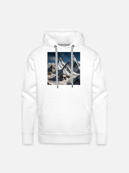 Mount Everest - Men's Premium Hoodie - white