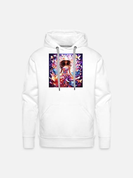 Cute girl - Men's Premium Hoodie - white