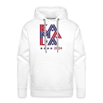 Kamala 2024 - Men's Premium Hoodie - white - Front - Liam (192cm)