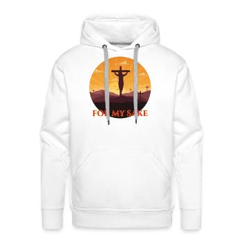 For My Sake - Men's Premium Hoodie - white - Front - Liam (192cm)