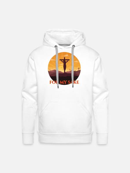 For My Sake - Men's Premium Hoodie - white
