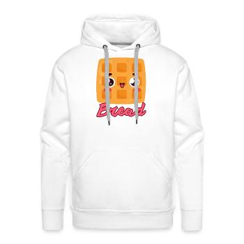 Cute Bread - Men's Premium Hoodie - white - Front - Liam (192cm)