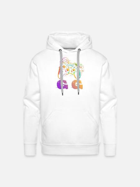GG - Men's Premium Hoodie - white