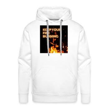 sole motivating quote - Men's Premium Hoodie - white - Front - Liam (192cm)