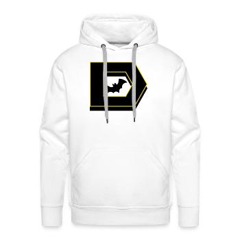 D Initial - Men's Premium Hoodie - white - Front - Liam (192cm)