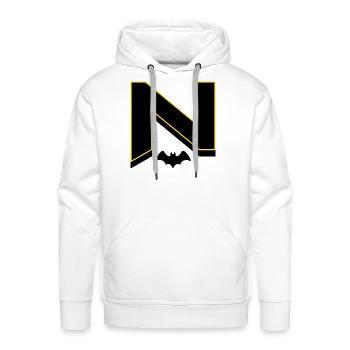 N Initial - Men's Premium Hoodie - white - Front - Liam (192cm)