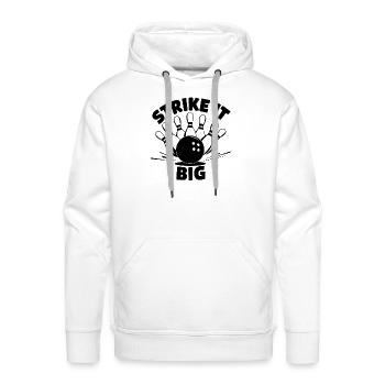 Strike It Big - Men's Premium Hoodie - white - Front - Liam (192cm)