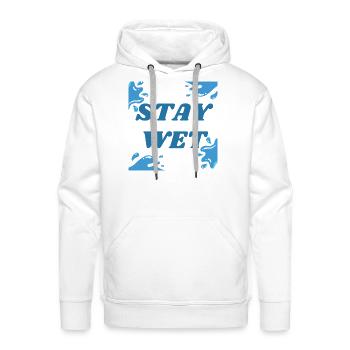 Stay wet - Men's Premium Hoodie - white - Front - Liam (192cm)