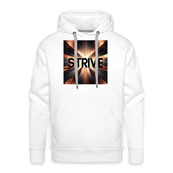 awsome background strive - Men's Premium Hoodie - white - Front - Liam (192cm)