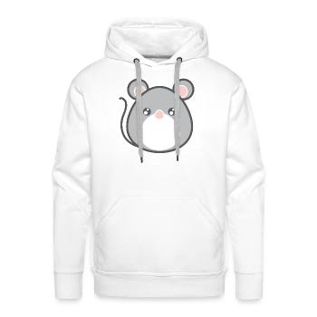 Mouse - Men's Premium Hoodie - white - Front - Liam (192cm)