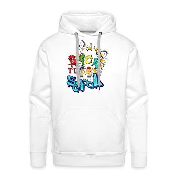 back to school - Men's Premium Hoodie - white - Front - Liam (192cm)
