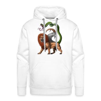 Greek Mythology Creature Chimera - Men's Premium Hoodie - white - Front - Liam (192cm)