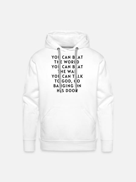 Motivation quote - Men's Premium Hoodie - white