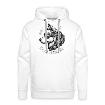 Not a Dog Person - Men's Premium Hoodie - white - Front - Liam (192cm)