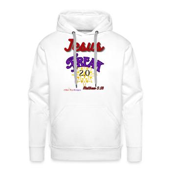 Jesus Freak 2 0 - Men's Premium Hoodie - white - Front - Liam (192cm)