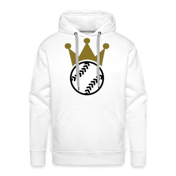 Softball - Men's Premium Hoodie - white - Front - Liam (192cm)
