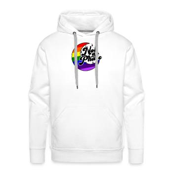 Not a phase - trans - Men's Premium Hoodie - white - Front - Liam (192cm)