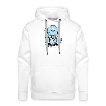 Let's cloud around - Cloud - Men's Premium Hoodie - white - Front - Liam (192cm)