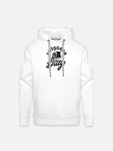 Lifeguard off duty - lifeguard - Men's Premium Hoodie - white