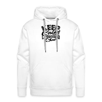 Keep Calm and Lifeguard On - lifeguard - Men's Premium Hoodie - white - Front - Liam (192cm)