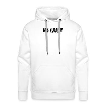 My Tummy Hurts - Discomfort - Men's Premium Hoodie - white - Front - Liam (192cm)
