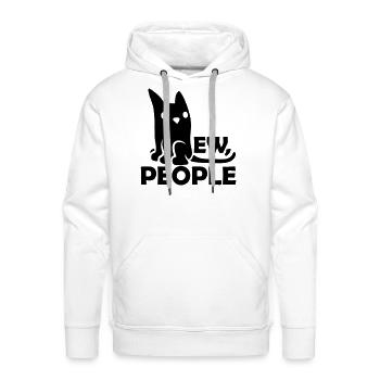 pet cats ew people - Men's Premium Hoodie - white - Front - Liam (192cm)
