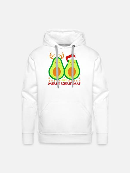 Avo Merry Christmas - Men's Premium Hoodie - white