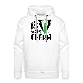 Mr Lucky Charm - Men's Premium Hoodie - white - Front - Liam (192cm)