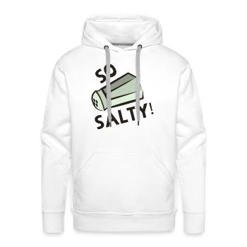 So Salty - Men's Premium Hoodie - white - Front - Liam (192cm)