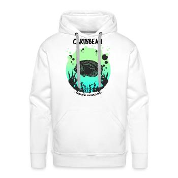 Caribbean Tropical Snorkeling - Men's Premium Hoodie - white - Front - Liam (192cm)