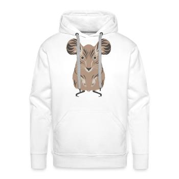Cute Mouse - Men's Premium Hoodie - white - Front - Liam (192cm)