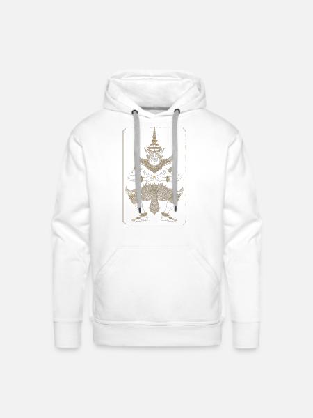 Golden Dancer Guardian - Men's Premium Hoodie - white