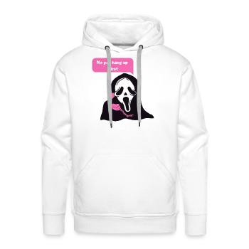 Ghostface Phone Call - Men's Premium Hoodie - white - Front - Liam (192cm)