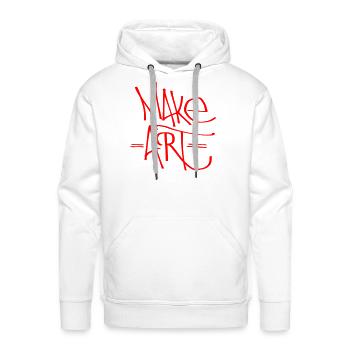 make art - Men's Premium Hoodie - white - Front - Liam (192cm)