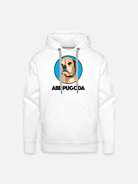 Beagle Love Home - Men's Premium Hoodie - white