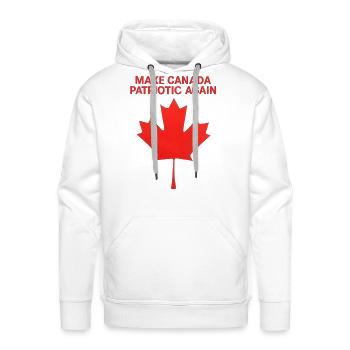 Make Canada Patriotic Again - Men's Premium Hoodie - white - Front - Liam (192cm)