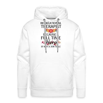 Recreational Therapist Recreational Therapy RT - Men's Premium Hoodie - white - Front - Liam (192cm)