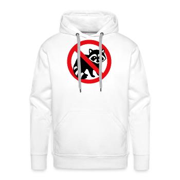 No Racoon - Men's Premium Hoodie - white - Front - Liam (192cm)