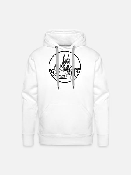 cologne germany - Men's Premium Hoodie - white