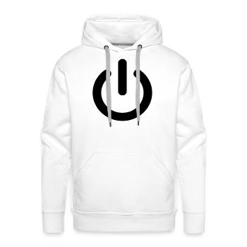 Power - Men's Premium Hoodie - white - Front - Liam (192cm)