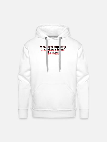 Mirrors - Men's Premium Hoodie - white