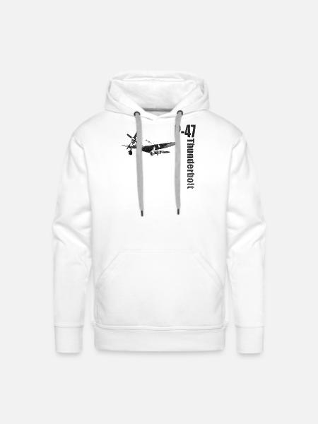 P-47 - Men's Premium Hoodie - white